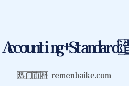 Accounting+Standard造句是什么意思的图片